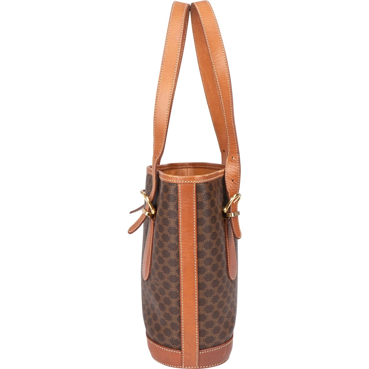 Celine Celine Maccadam Monogram Handbag Bruin