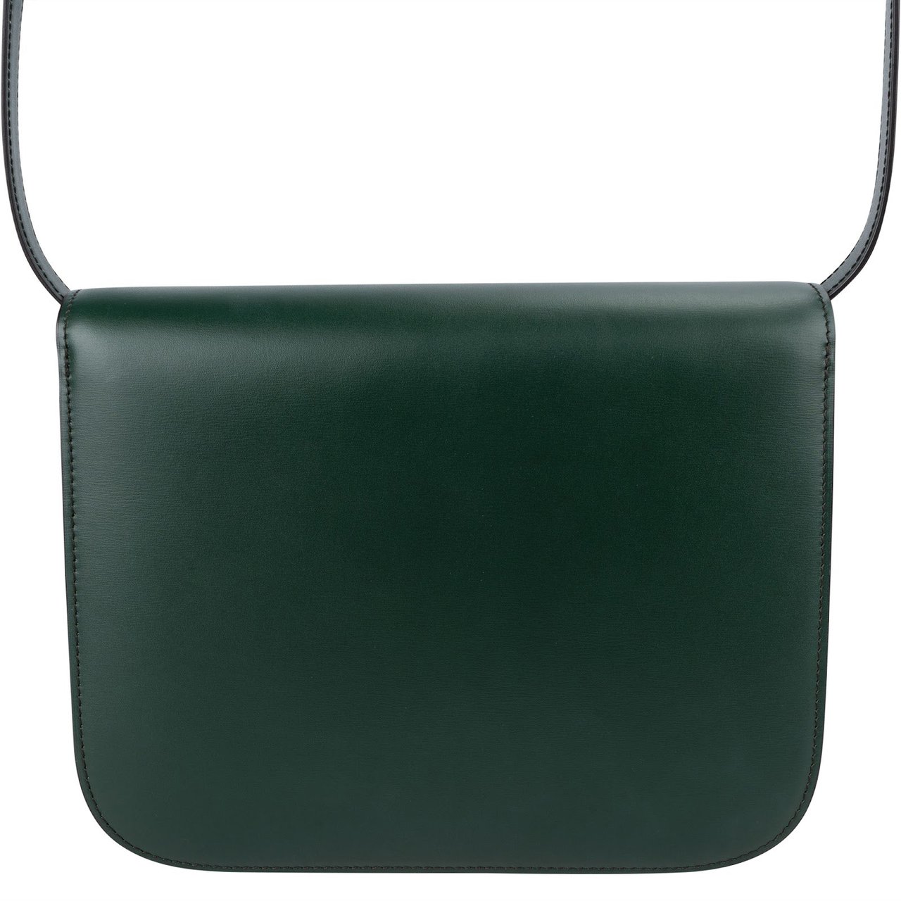 Celine Classic Dark Green Boxcalf Leather Medium Box Crossbody Bag Donkergroen