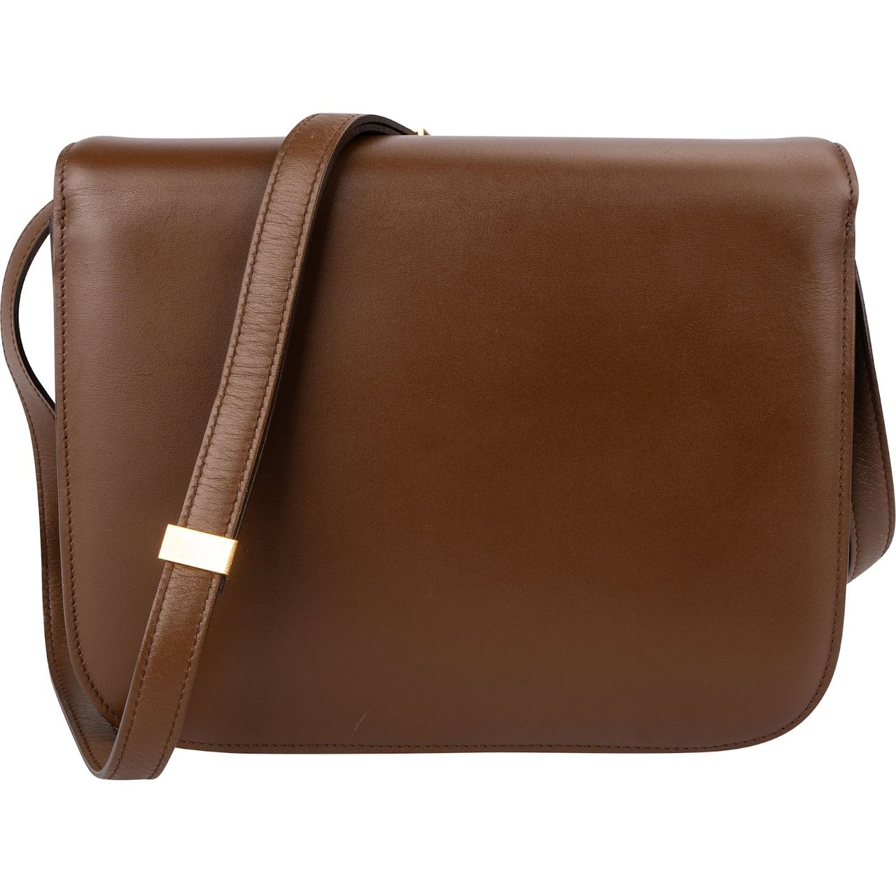 Celine Classic Brown Boxcalf Leather Medium Boc Crossbody Bag Bruin