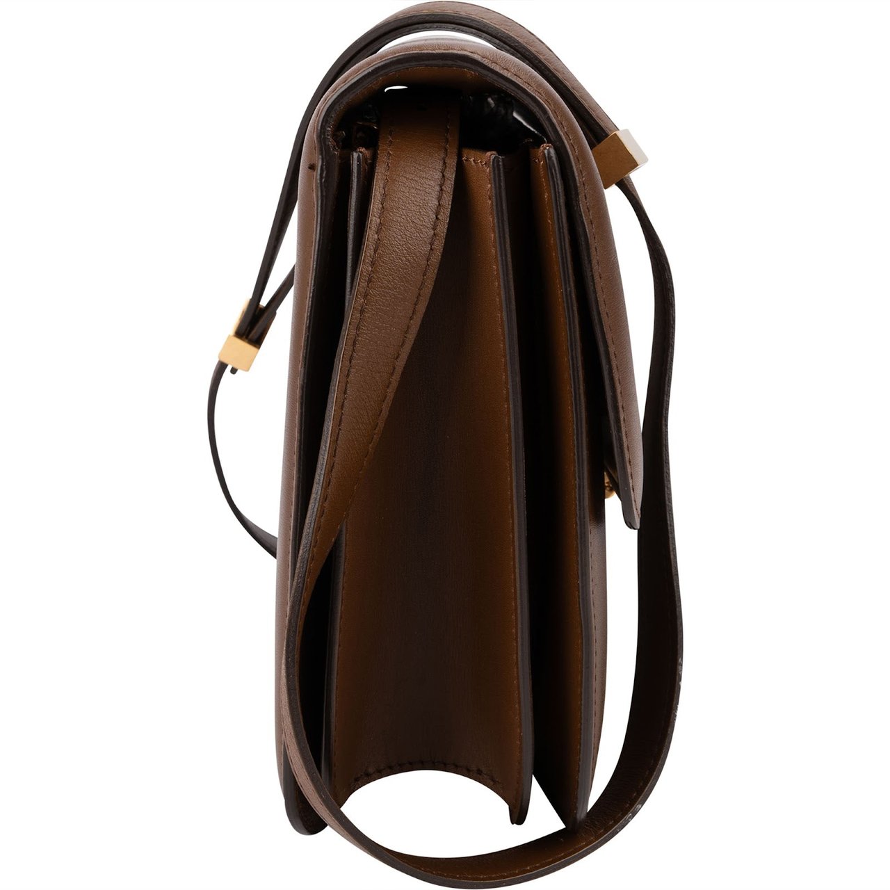 Celine Classic Brown Boxcalf Leather Medium Boc Crossbody Bag Bruin