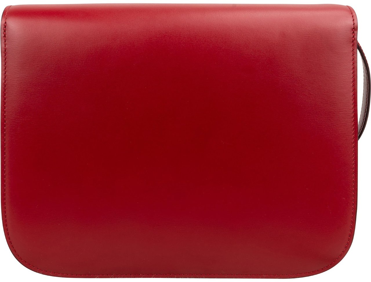 Celine Céline Red Calfskin Classic Medium Box Crossbody Bag Rood