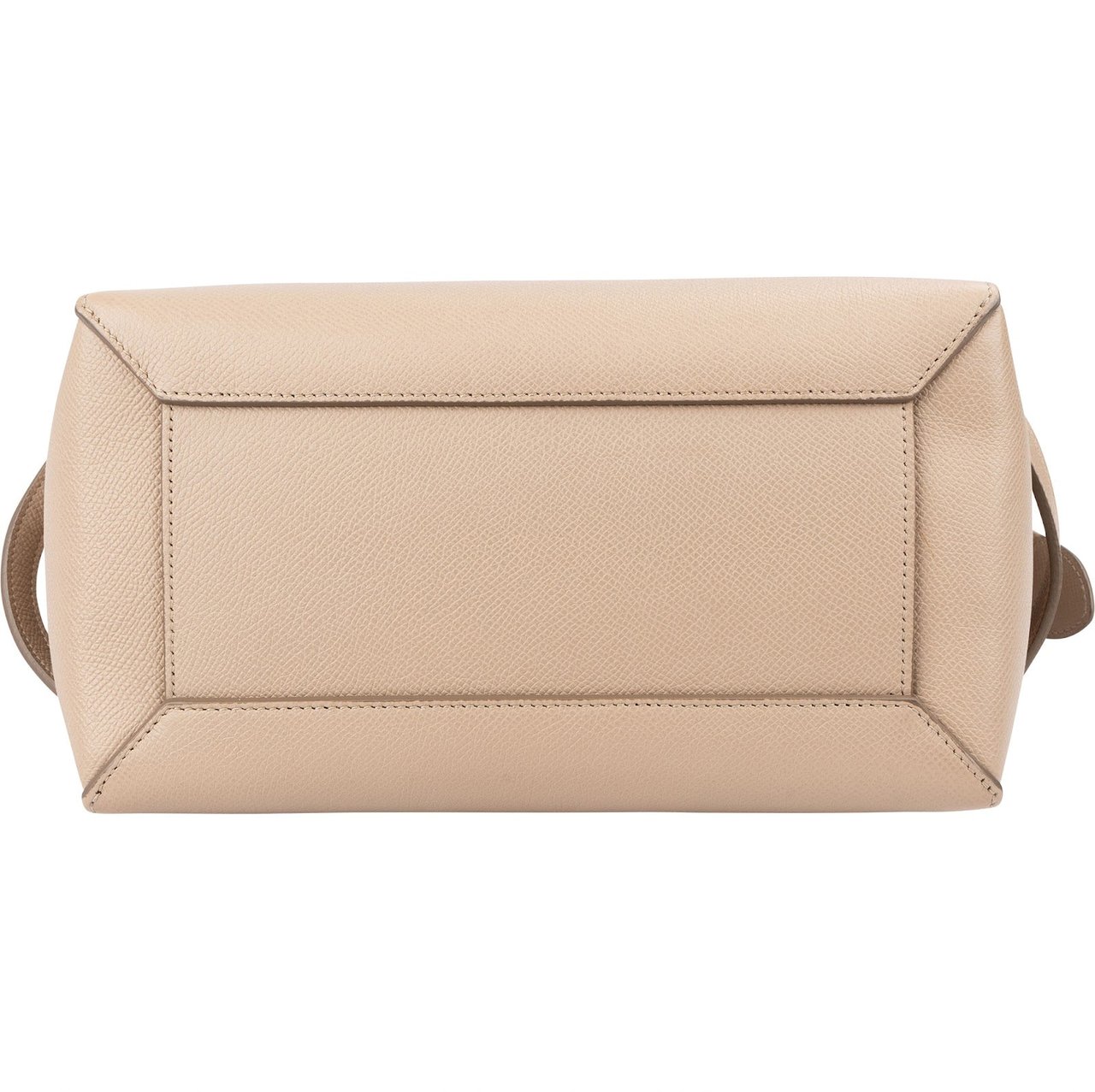 Celine Céline Beige Grained Calfskin Nano Belt Handbag Beige
