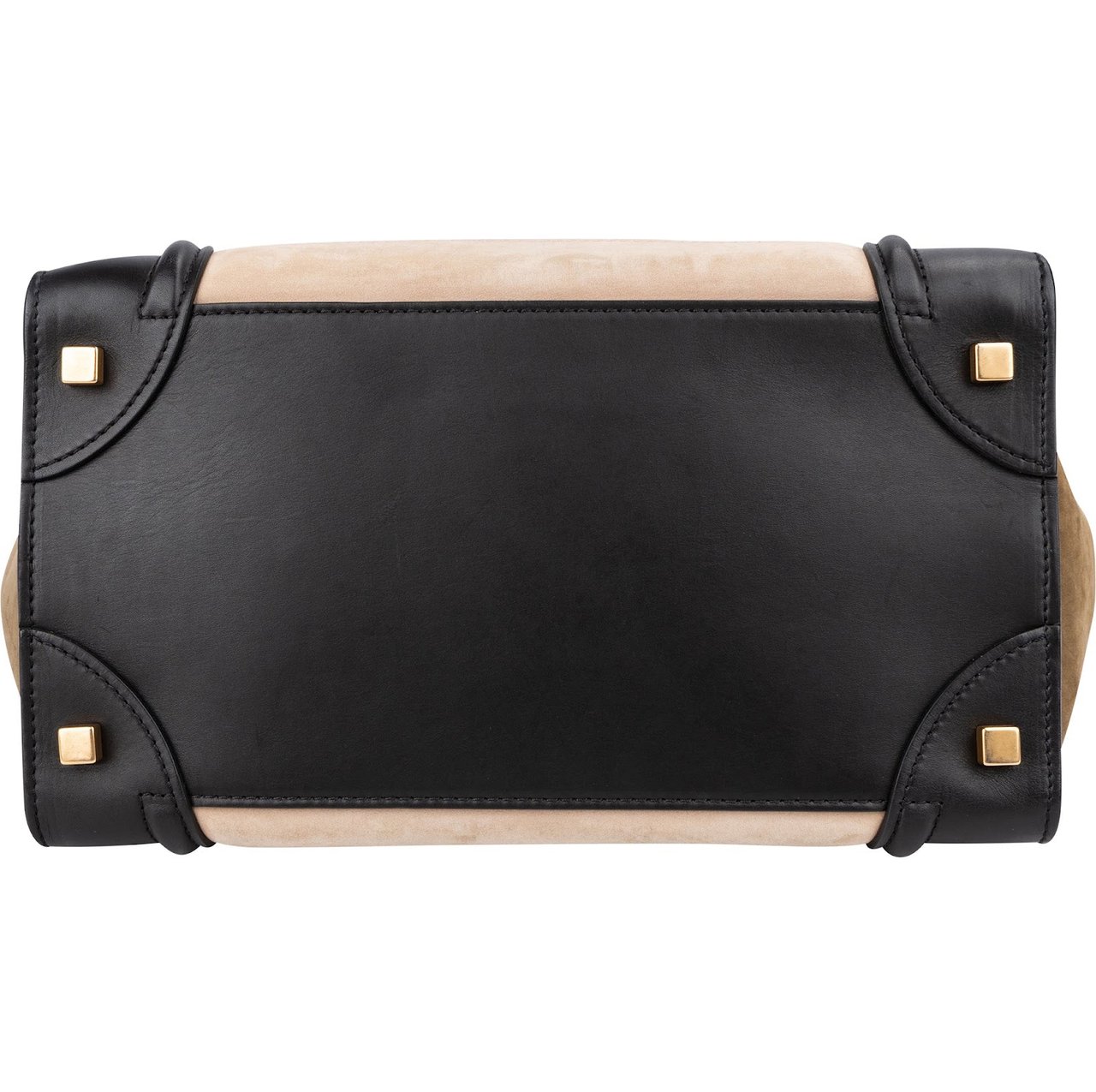 Celine Céline Suede Tricolor Leather Luggage Handbag Divers