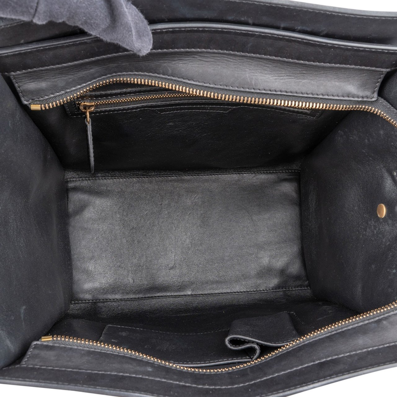 Celine Céline Suede Tricolor Leather Luggage Handbag Divers