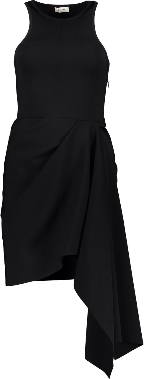 Celine Draped dress Zwart