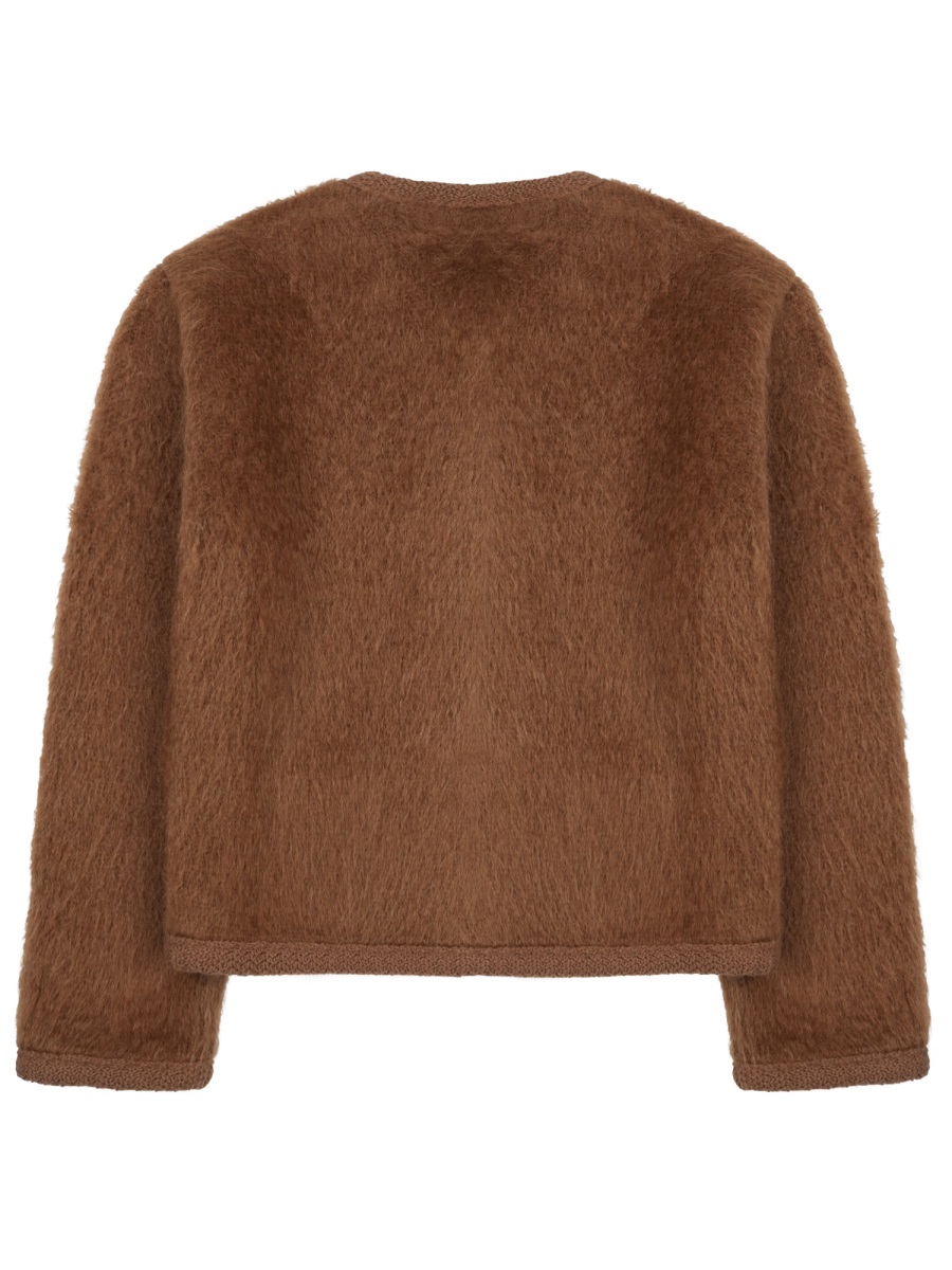 Celine Grey Chasseur Mohair-Blend Bomber Jacket Bruin