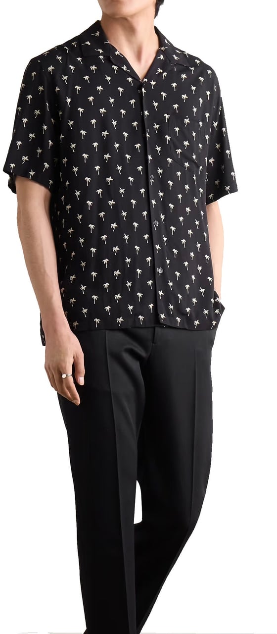 Celine Céline Hawaiian Shirt Zwart
