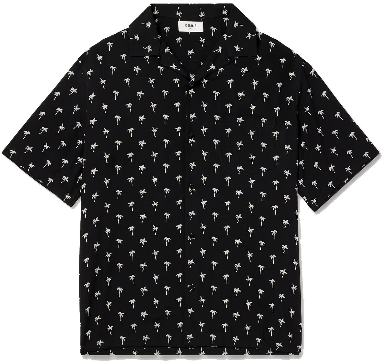 Celine Céline Hawaiian Shirt Zwart