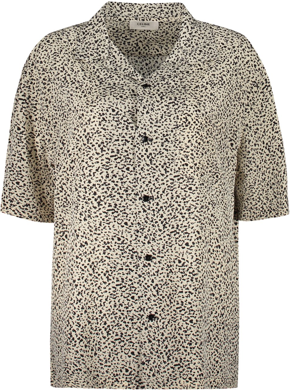 Celine Printed silk shirt Zwart