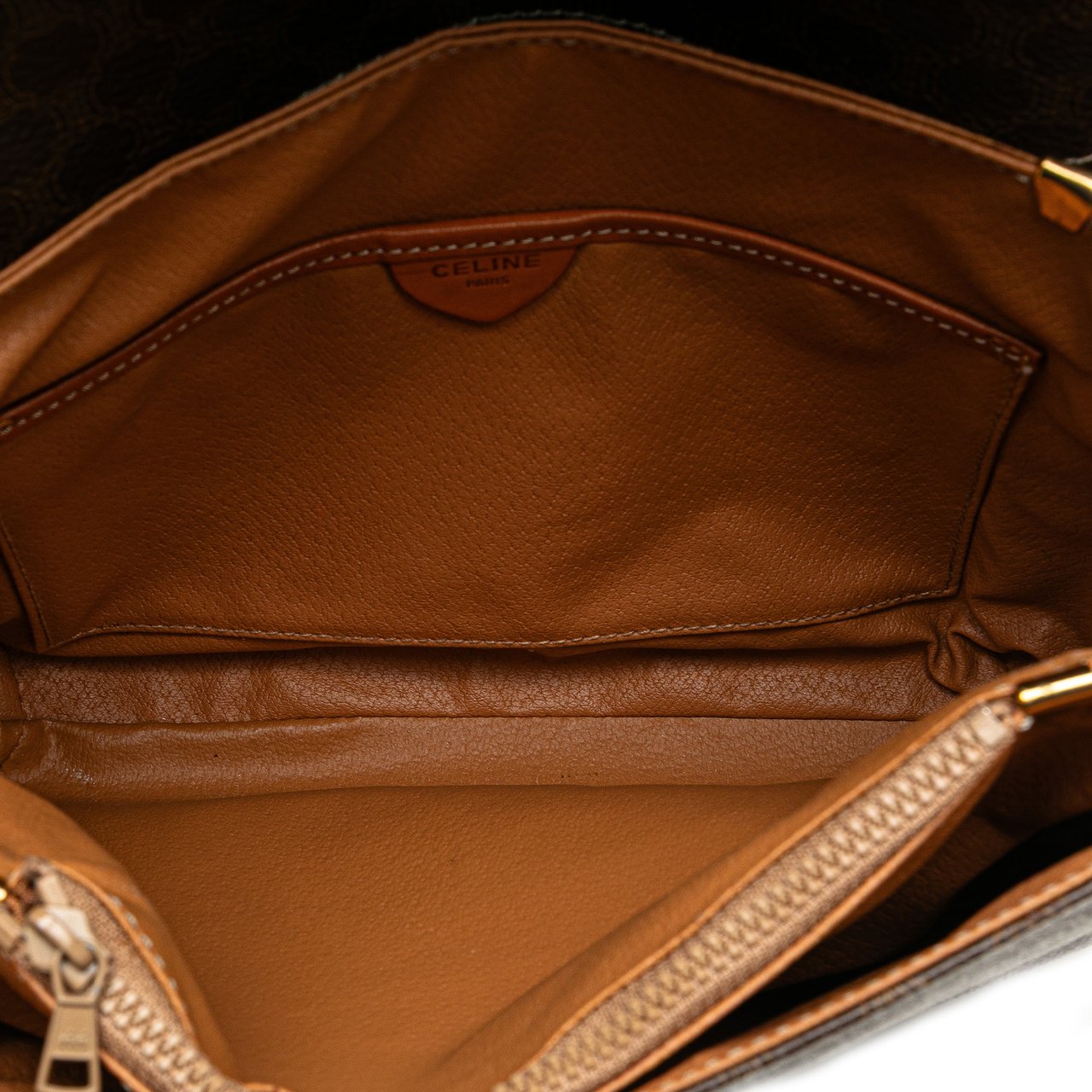 Celine Macadam Coated Canvas Crossbody Bruin