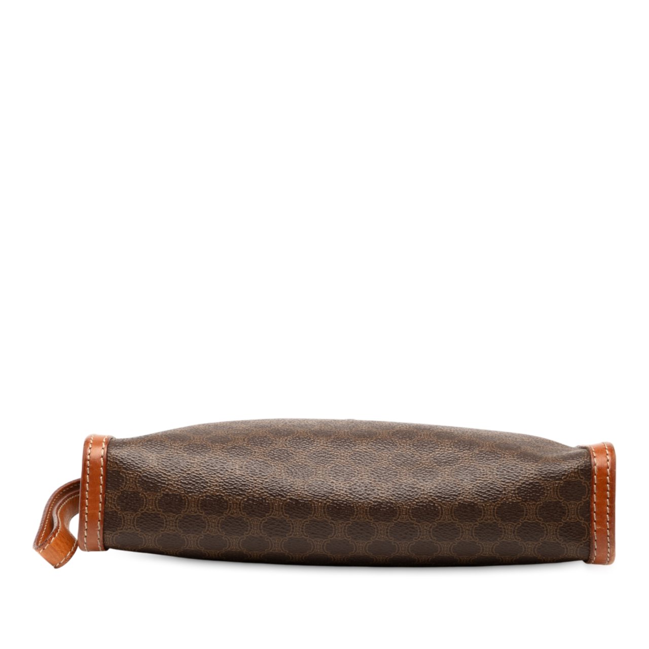Celine Macadam Coated Canvas Clutch Bruin