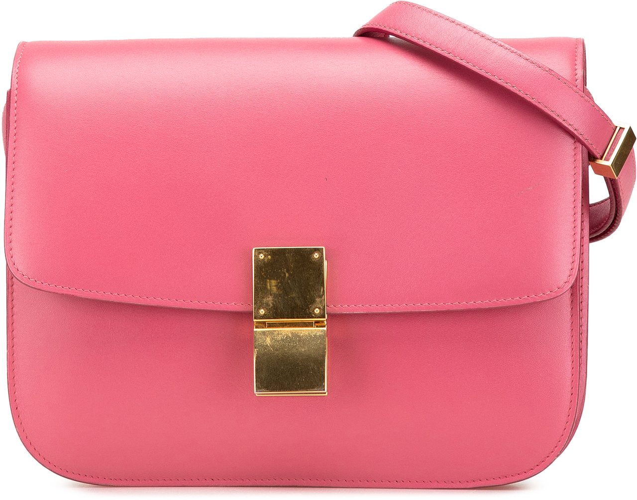 Celine Medium Calfskin Classic Box Roze