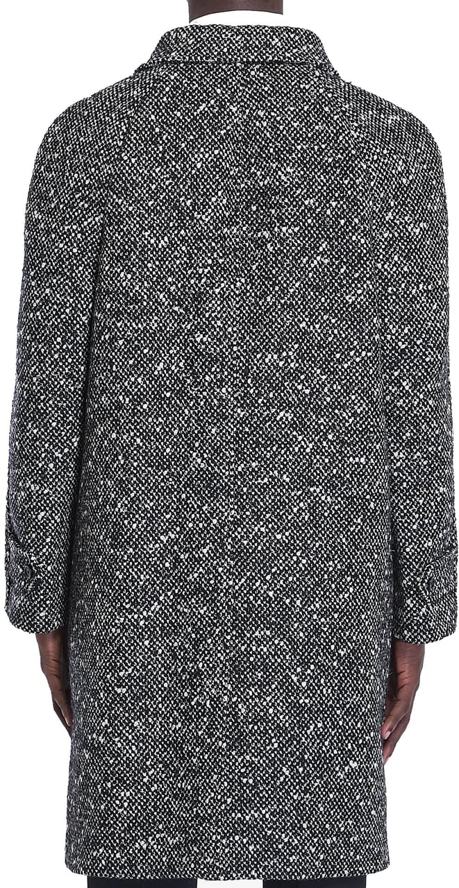Celine Céline Camden Wool Tweed Coat Grijs
