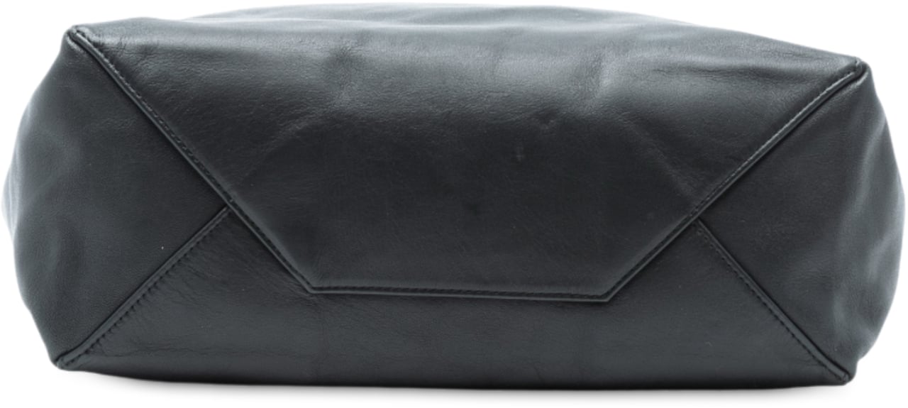 Celine Bicolor Leather Vertical Cabas Tote Groen