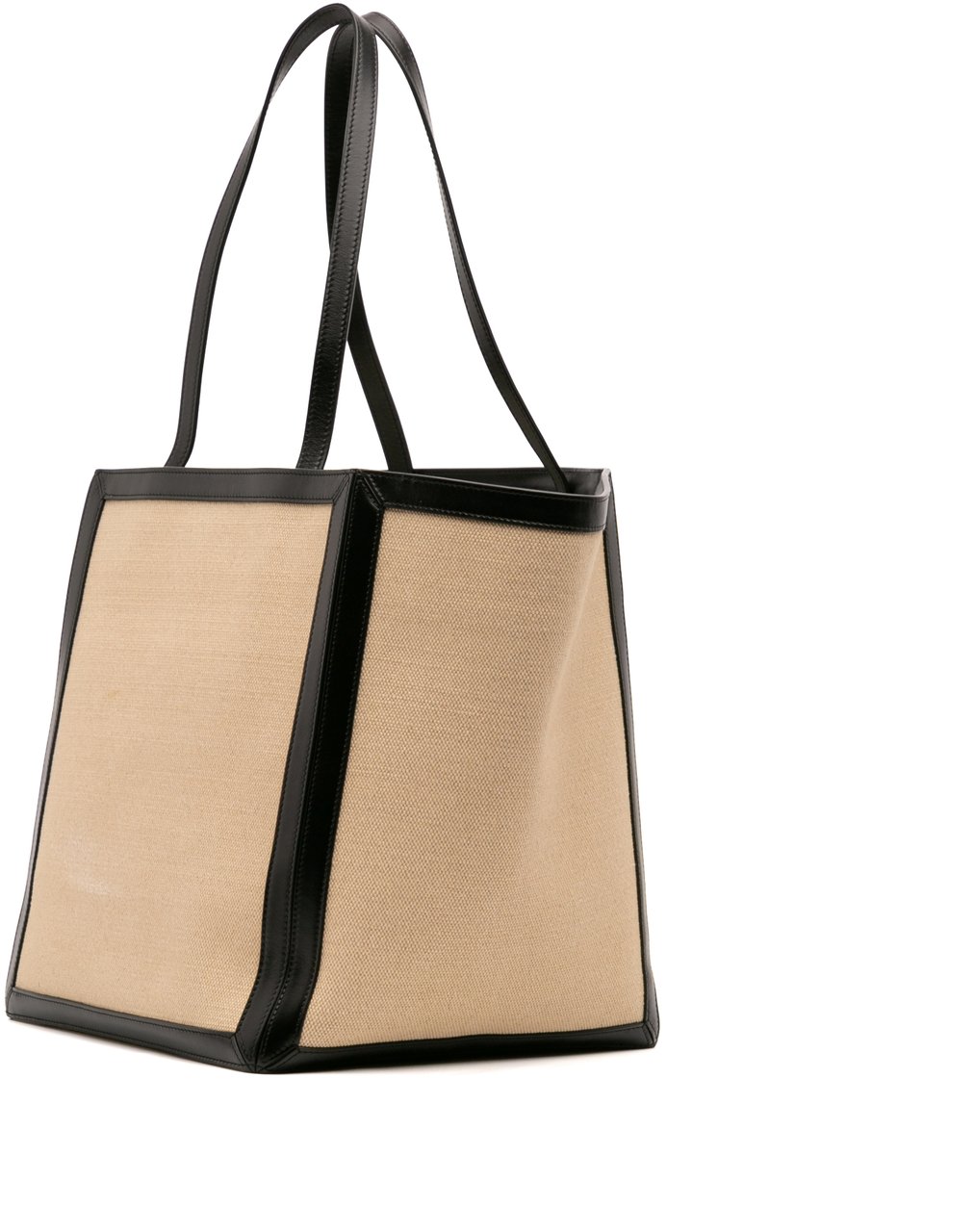 Celine Large Canvas Vertical Square Cabas Tote Bruin