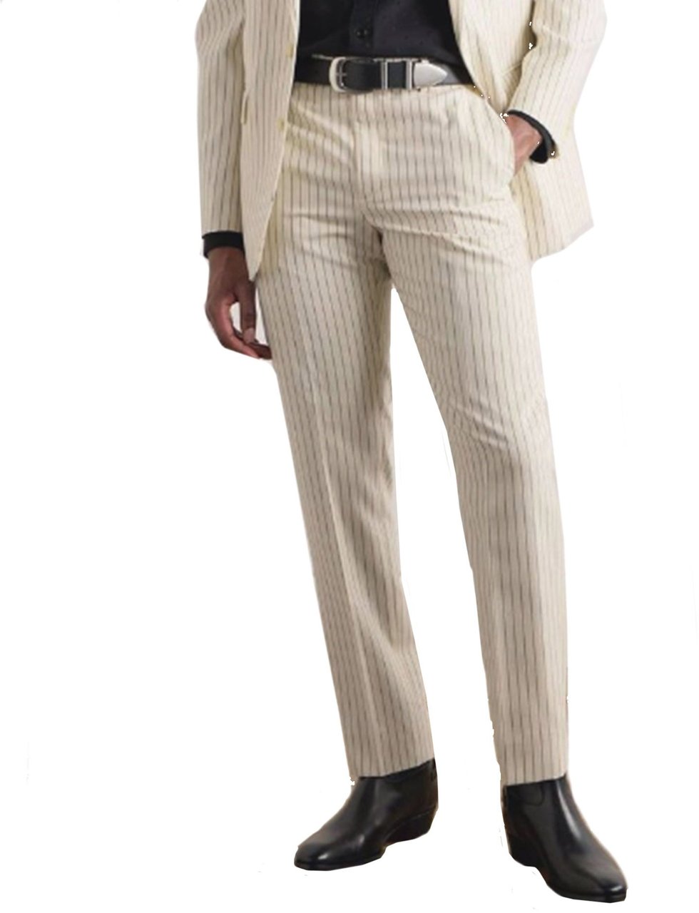 Celine Celine Wool Striped Pants Wit
