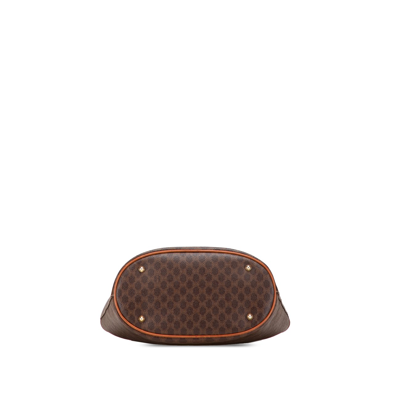Celine Macadam Coated Canvas Tote Bruin