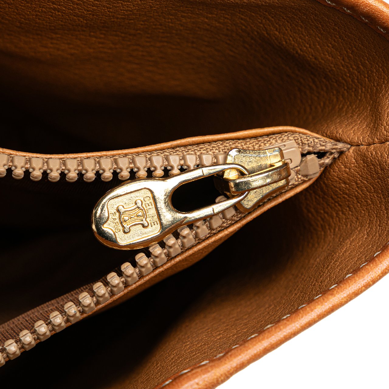 Celine Macadam Coated Canvas Tote Bruin