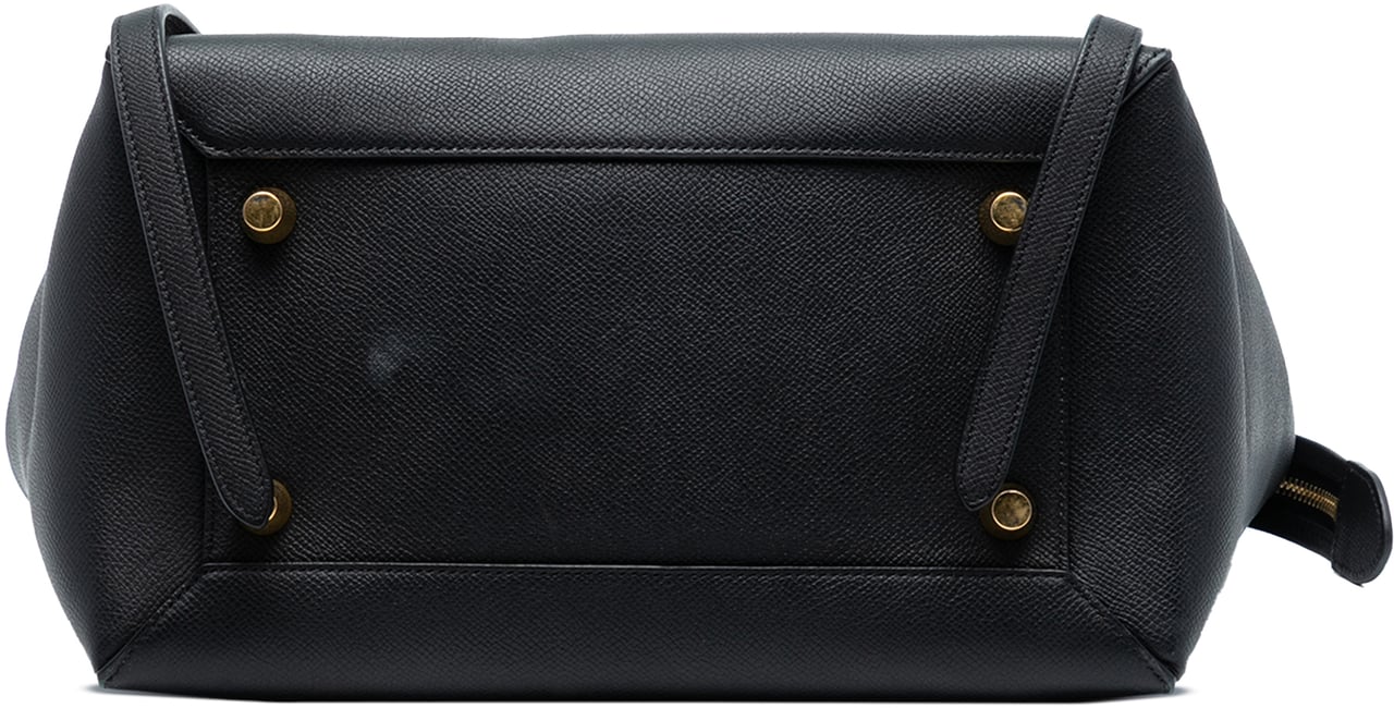 Celine Mini Grained Calfskin Belt Satchel Zwart