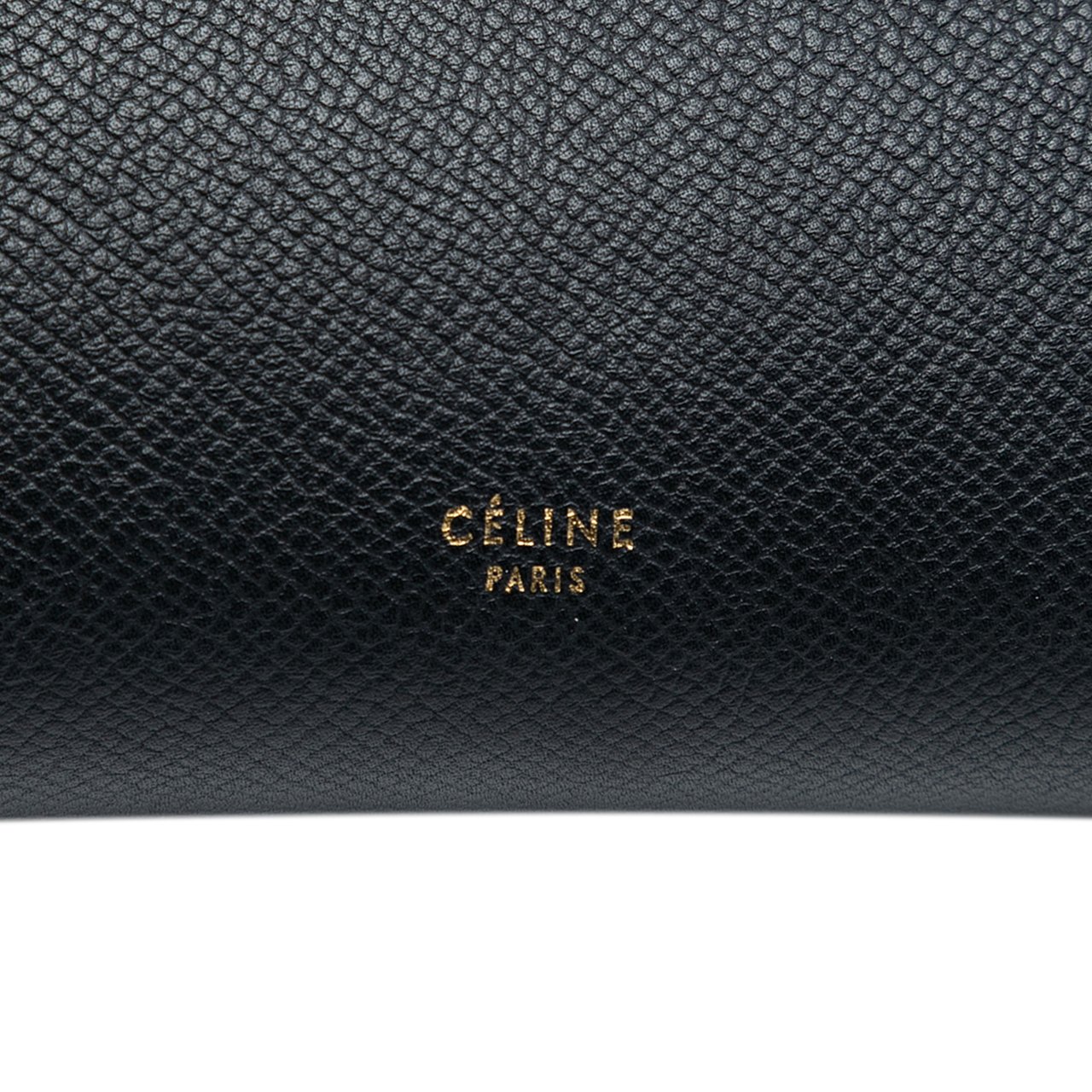 Celine Mini Grained Calfskin Belt Satchel Zwart