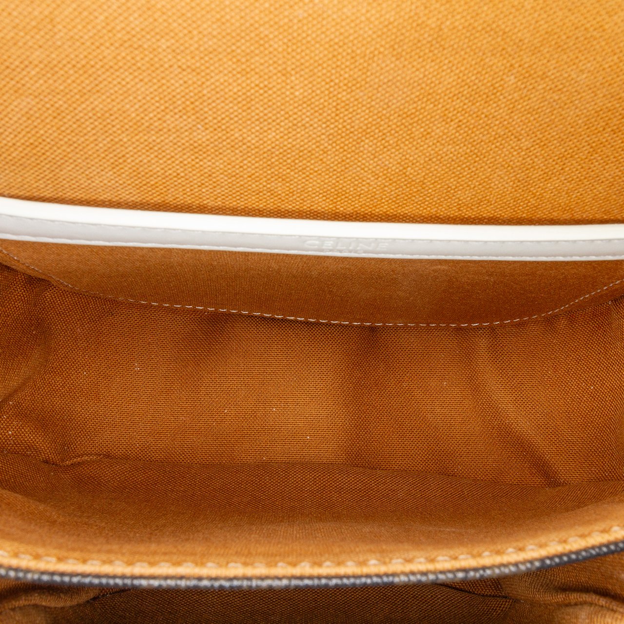 Celine Medium Triomphe Coated Canvas Folco Crossbody Bruin