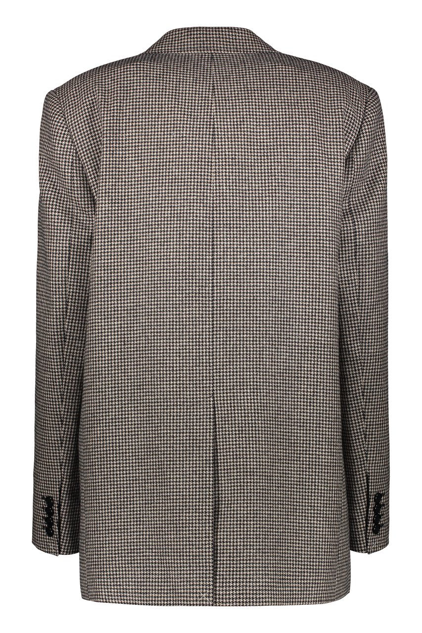 Celine Wool single-breasted blazer Zwart