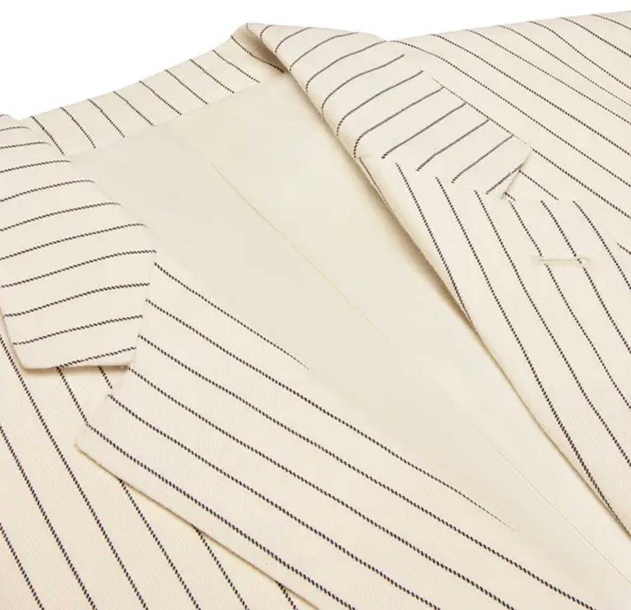 Celine Wool Striped Blazer Wit