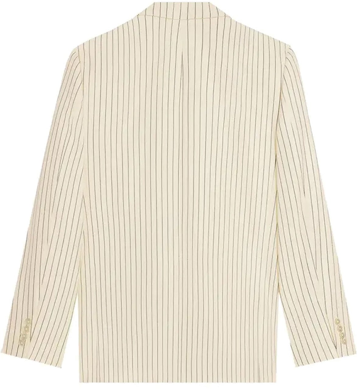 Celine Wool Striped Blazer Wit