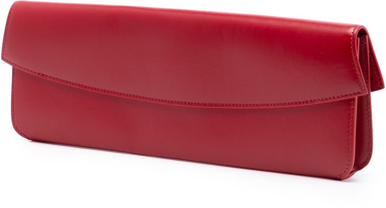 Celine Leather Evening Long Clutch Rood