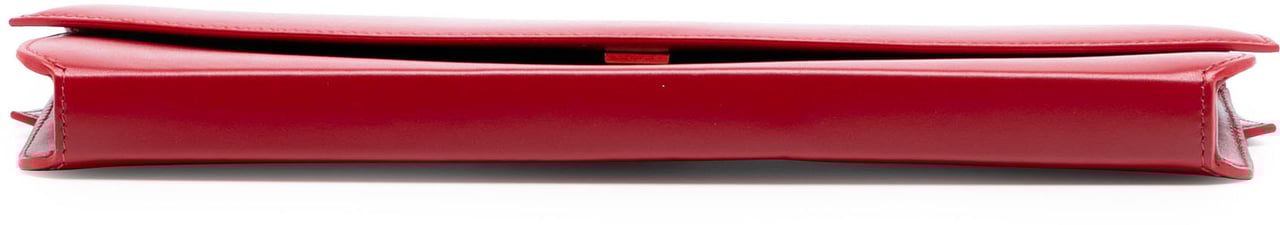 Celine Leather Evening Long Clutch Rood