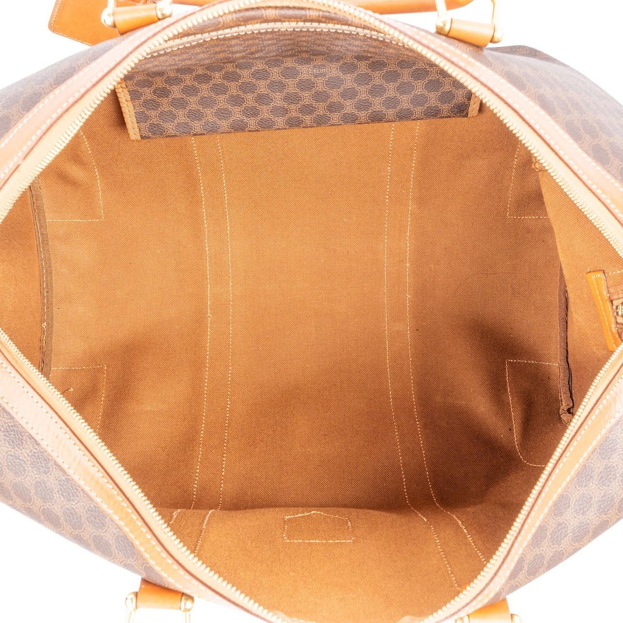 Celine Monogram Macadam Canvas Boston 45 Travel Bag Bruin