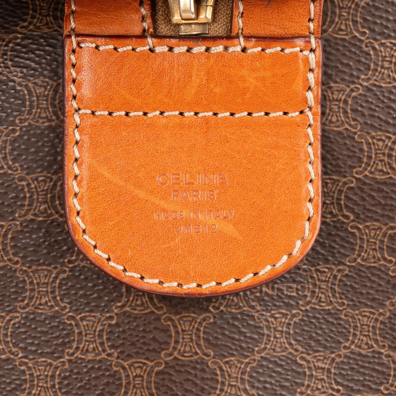 Celine Monogram Macadam Canvas Boston 40 Travel Bag Bruin
