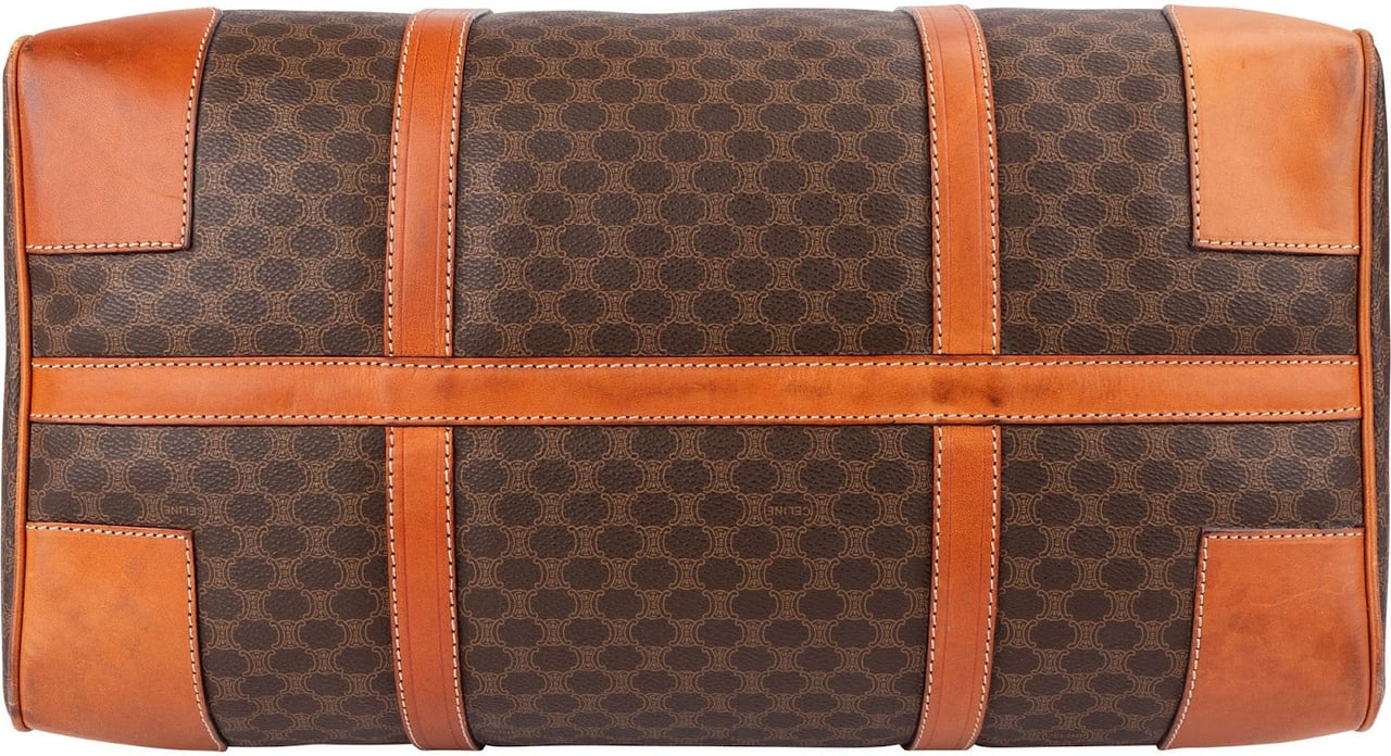 Celine Monogram Macadam Canvas Boston 40 Travel Bag Bruin