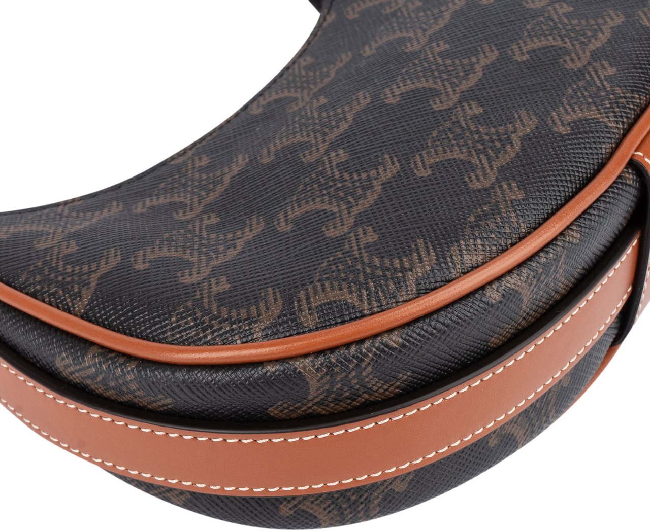 Celine Celine Maccadam Monogram Mini Ava Handbag Bruin