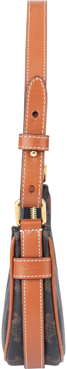 Celine Celine Maccadam Monogram Mini Ava Handbag Bruin