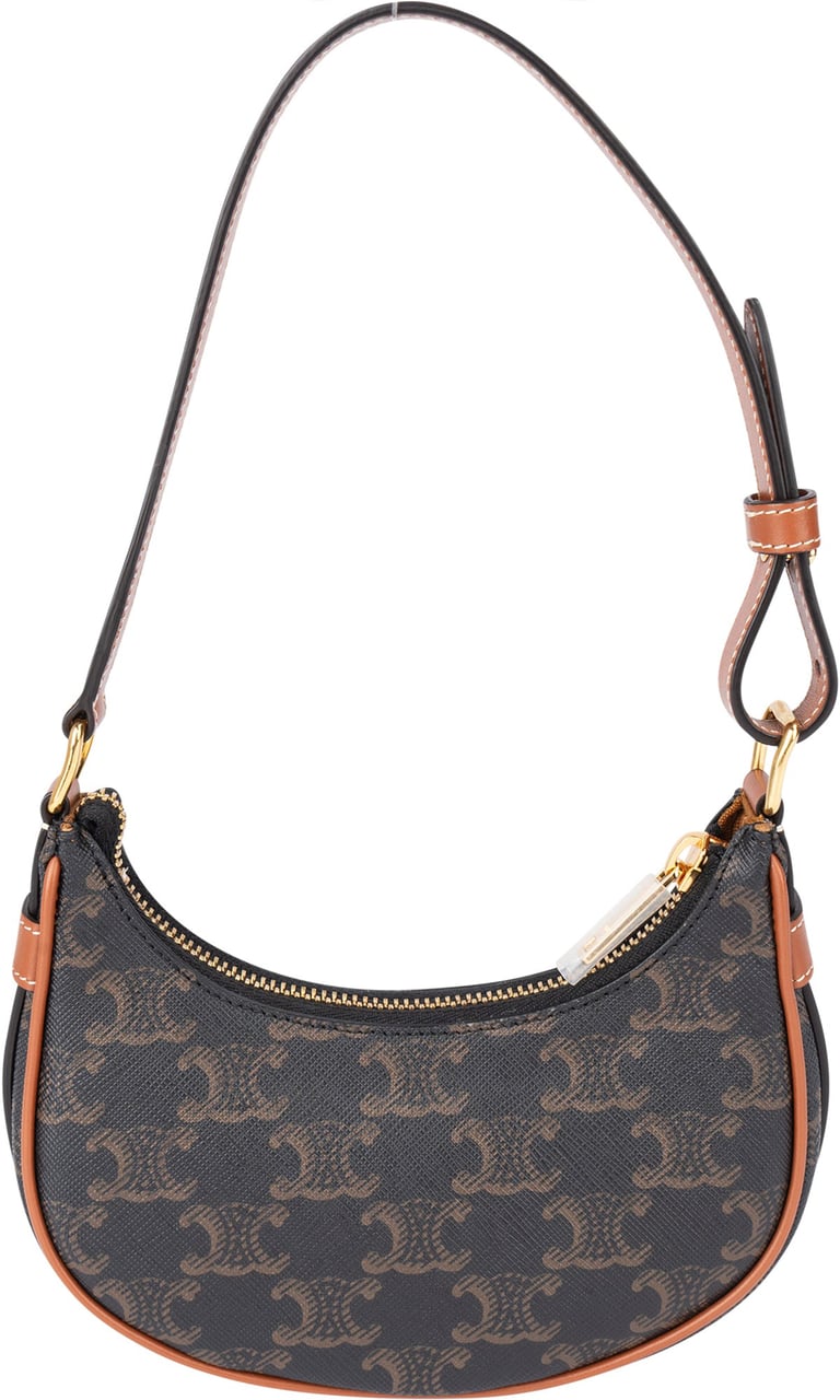 Celine Celine Maccadam Monogram Mini Ava Handbag Bruin