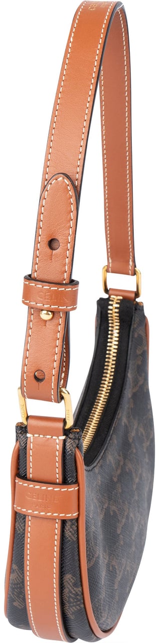 Celine Celine Maccadam Monogram Mini Ava Handbag Bruin