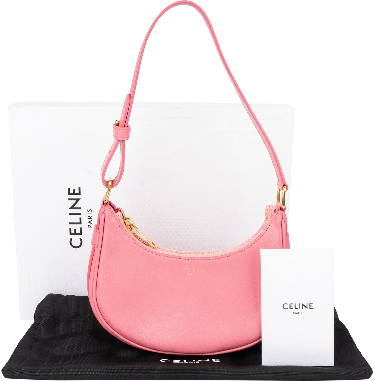 Celine Céline Pink Leather Mini Ava Handbag Roze