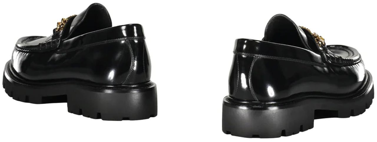 Celine Celine Leather Loafers Zwart