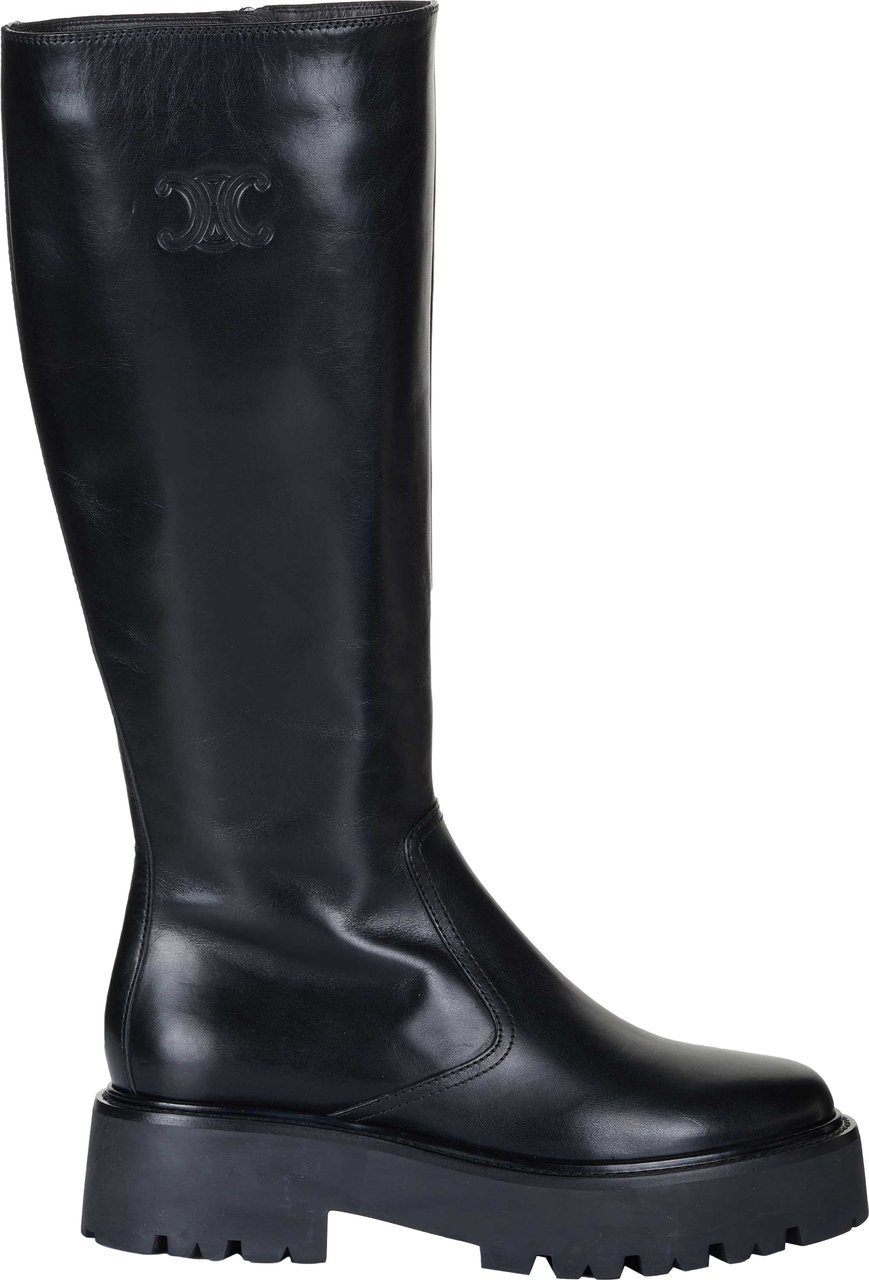 Celine Bulky Calfskin Stiefel schwarz Zwart