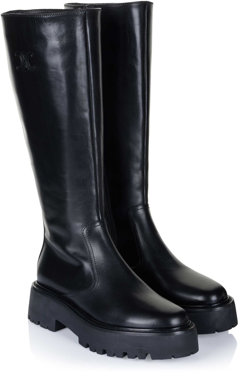Celine Bulky Calfskin Stiefel schwarz Zwart