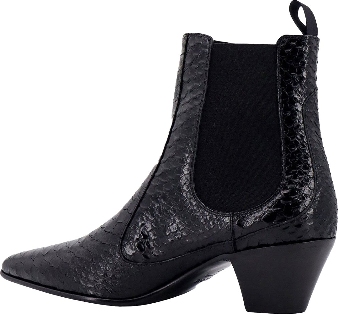 Celine Celine Snake-Effect Leather Chelsea Boots Zwart