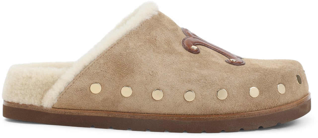 Celine Triomphe Wedge 15mm Mules Divers