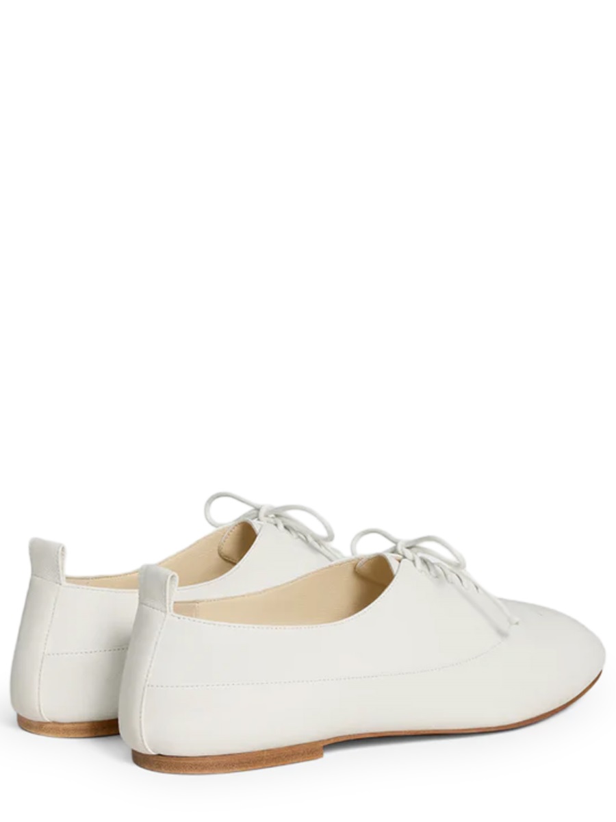 Celine Black Lise Lamb Leather Flats Wit
