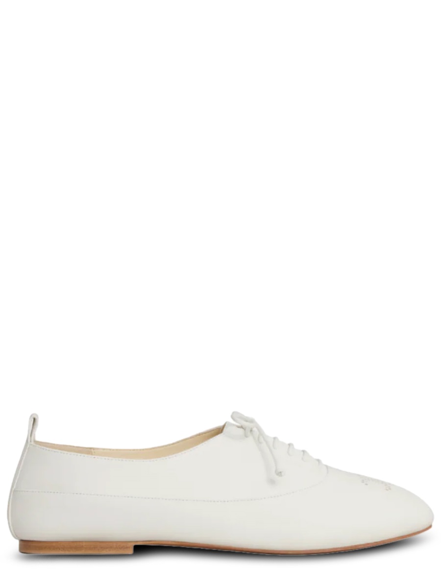 Celine Black Lise Lamb Leather Flats Wit