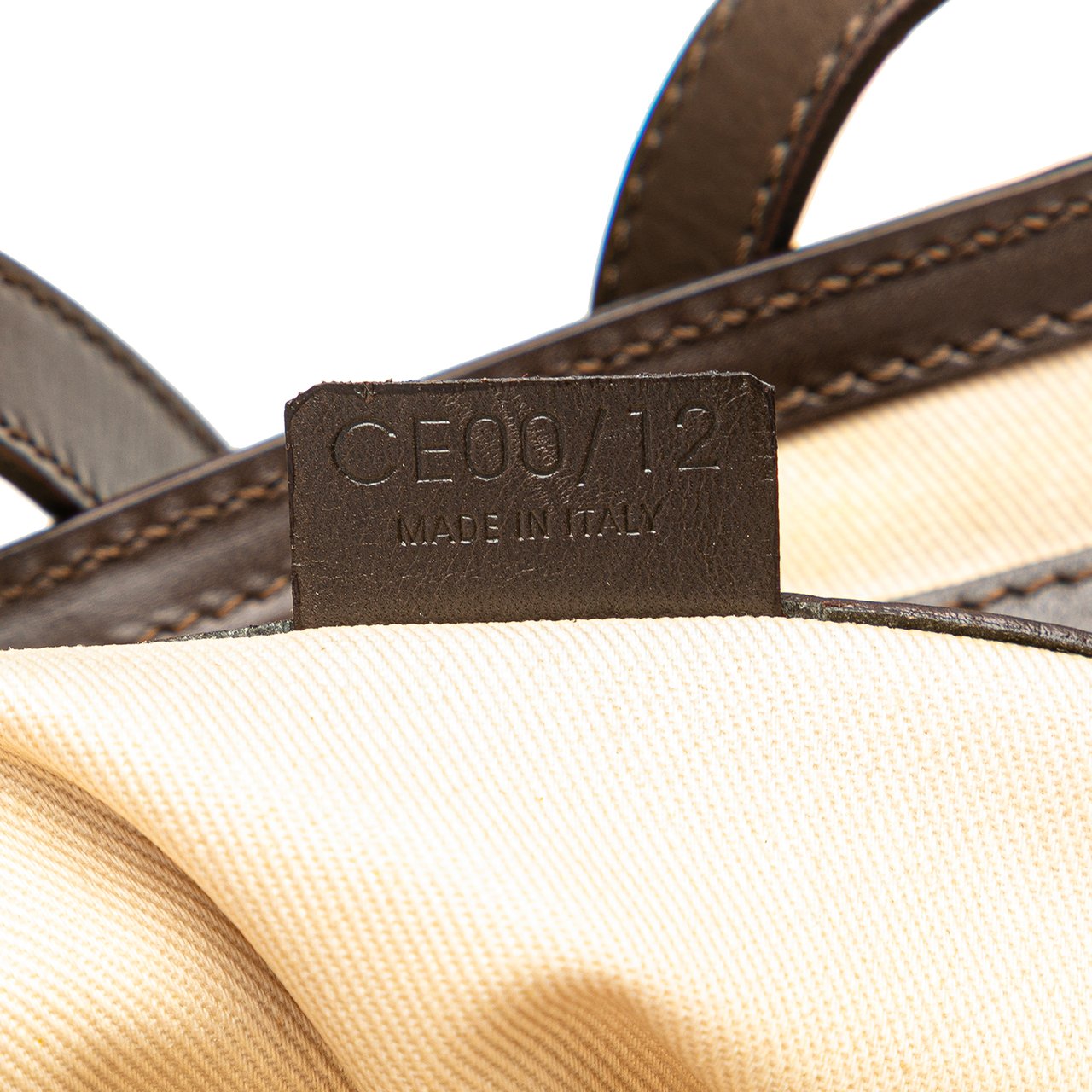 Celine C Macadam Canvas Tote Bruin