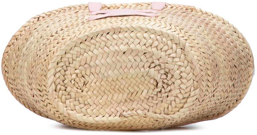Celine Teen Raffia Cuir Triomphe Classic Panier Tote Bruin