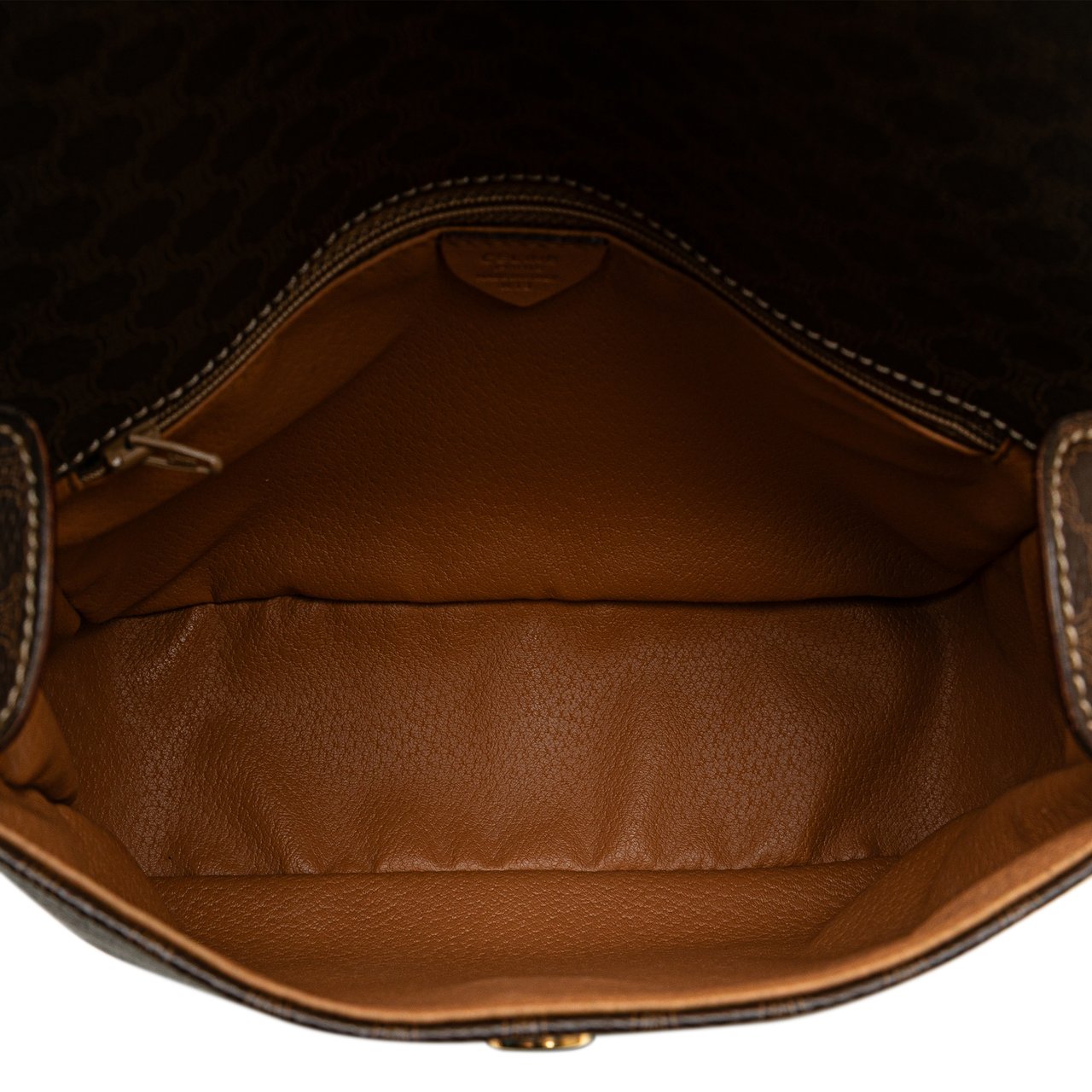 Celine Macadam Coated Canvas Crossbody Bruin