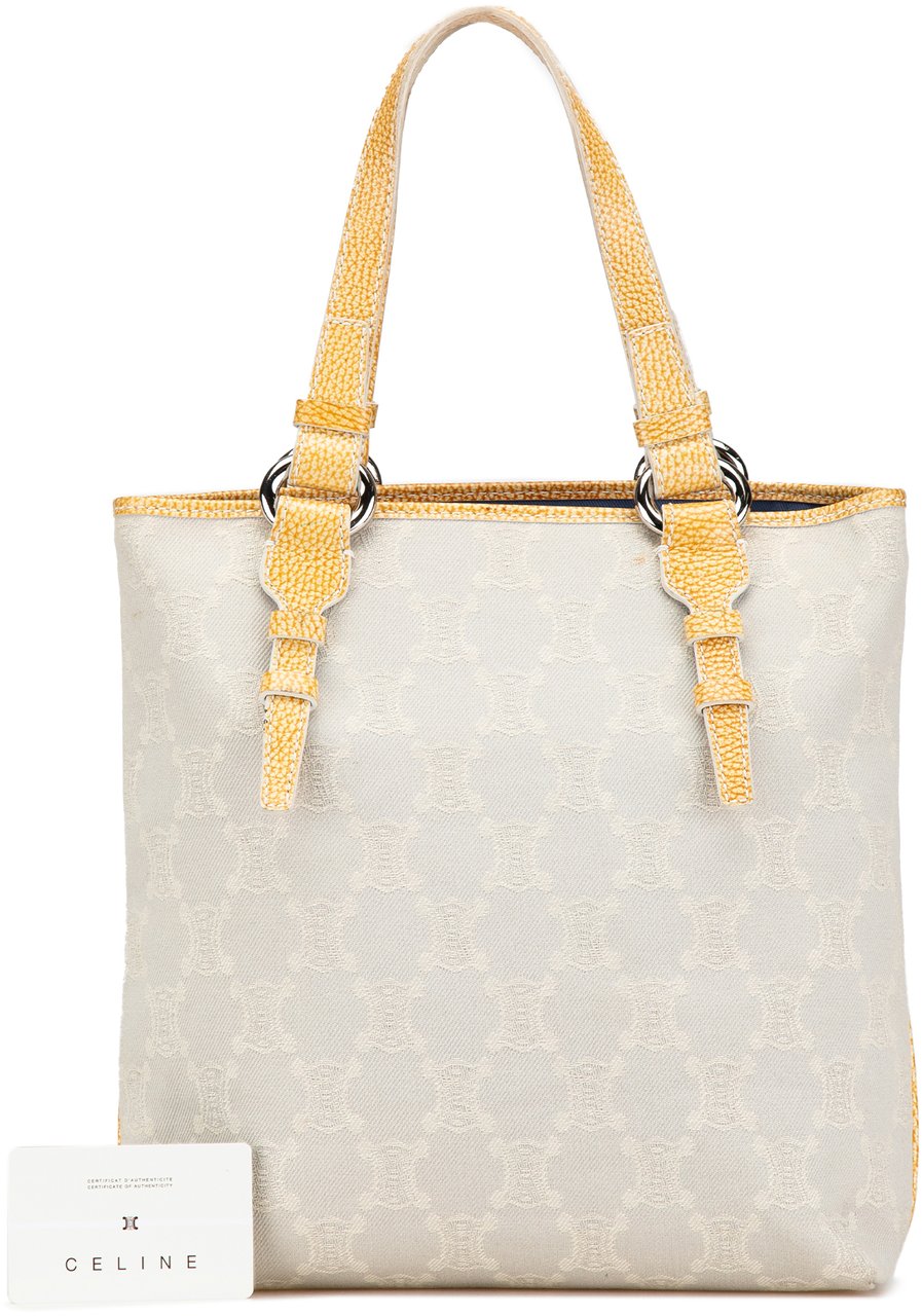 Celine Macadam Canvas Tote Grijs