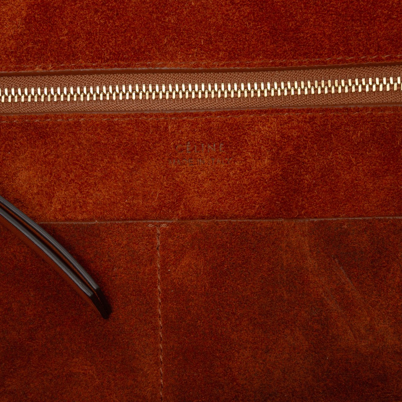 Celine Small Smooth Calfskin Ring Handbag Bruin